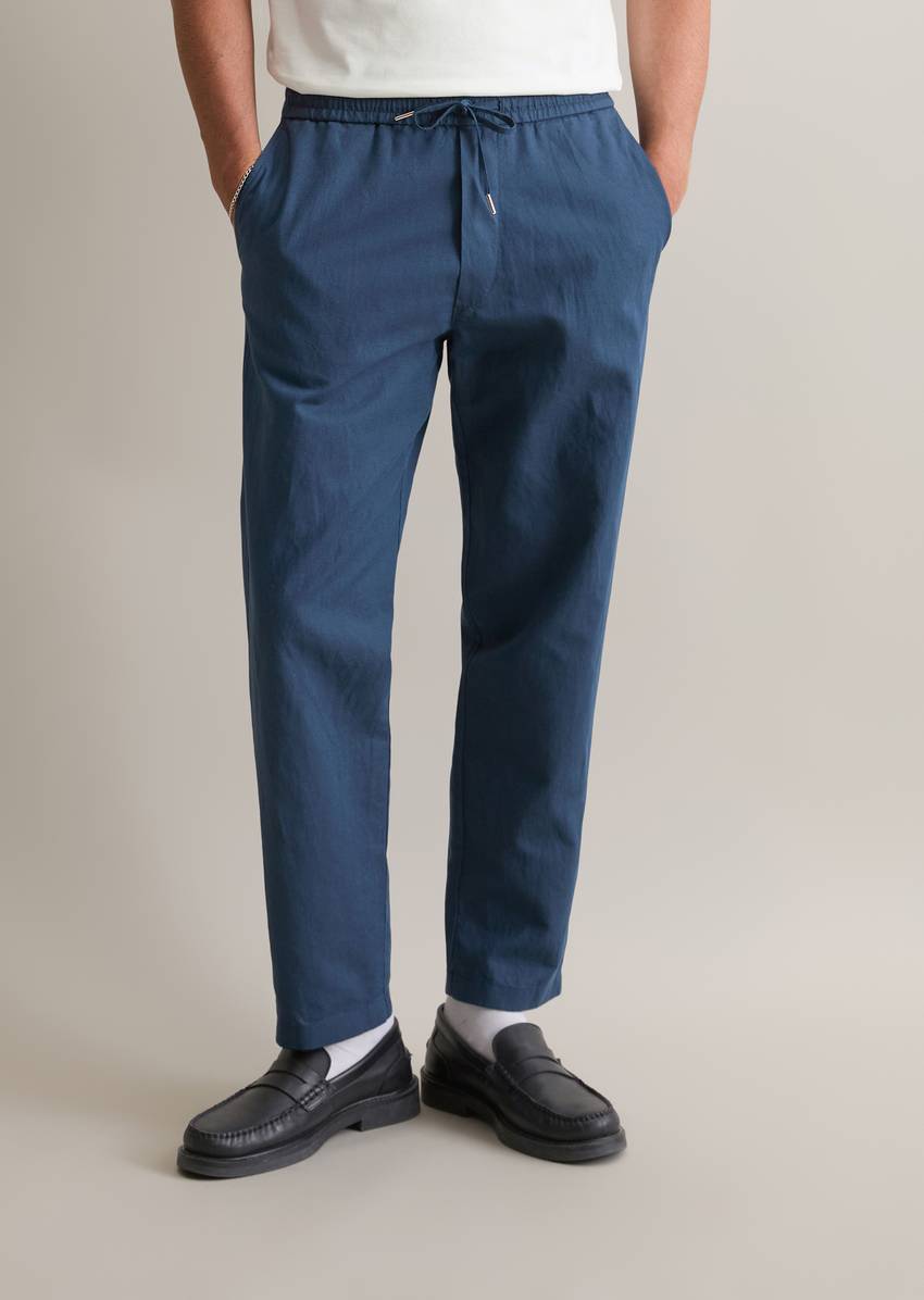 Linen jogger regular made from linen and organic cotton