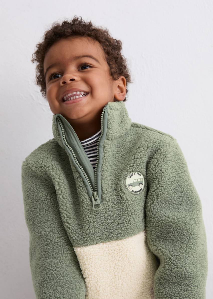 KIDS-BOYS teddy troyer with fleece inside