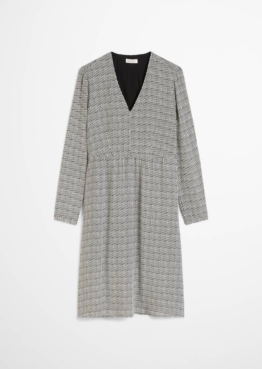 Dress shaped made from cupro-viscose-miy