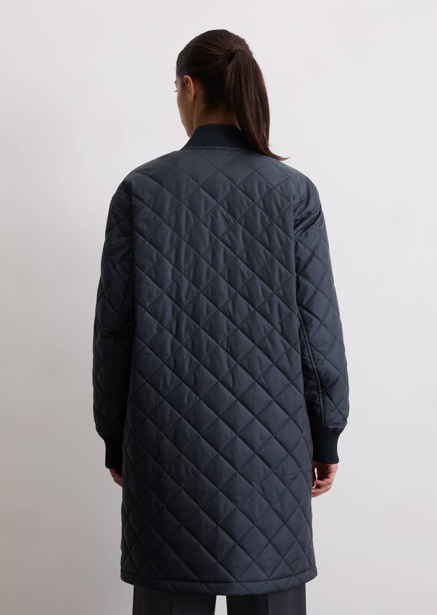 Blouson quilted coat regular made from recycled polyester