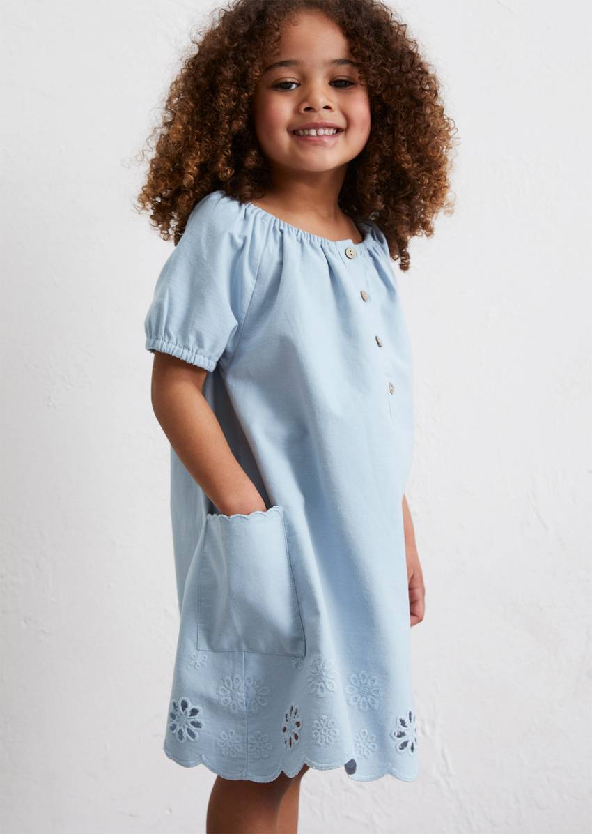 KIDS-GIRLS dress with pretty embroidery