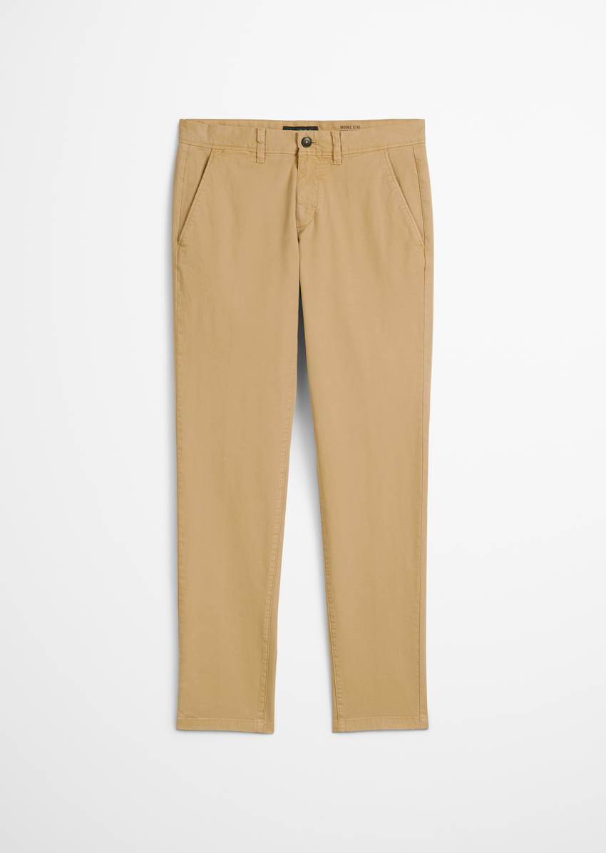Chino model Stig shaped made from an organic cotton blend
