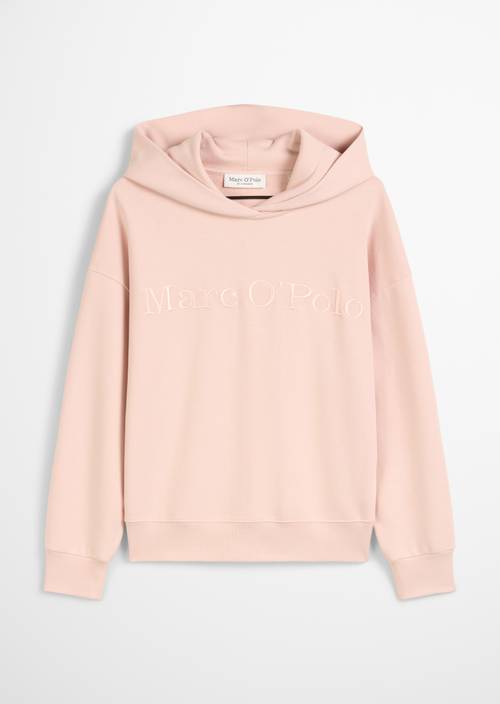 Logo hooded sweatshirt relaxed made from organic cotton