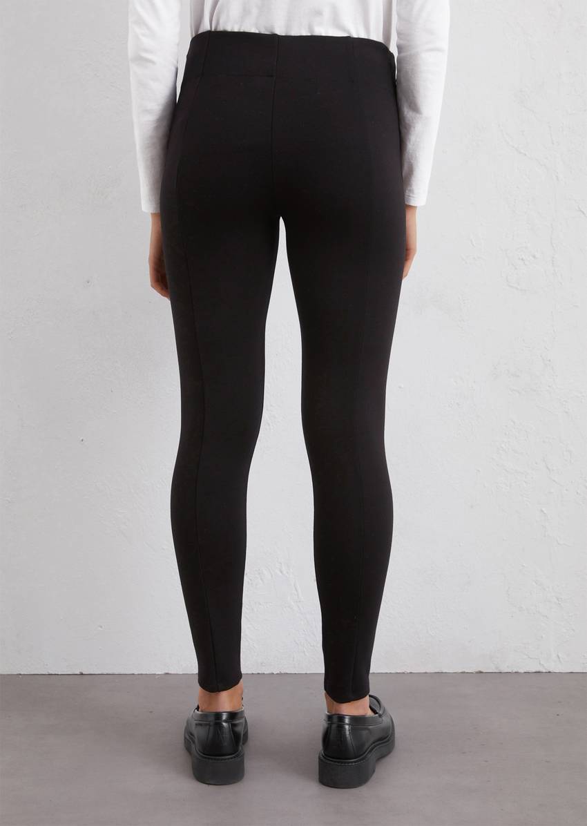 Leggings skinny with a wide waistband