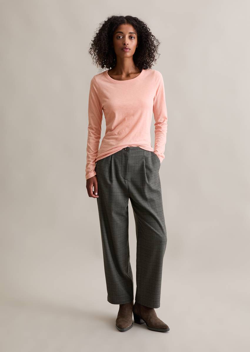 DfC longsleeve slim made from particularly soft slub jersey