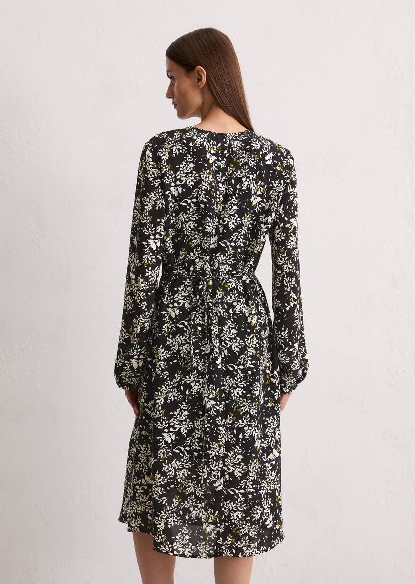 Dress shaped made from cupro-viscose-miy