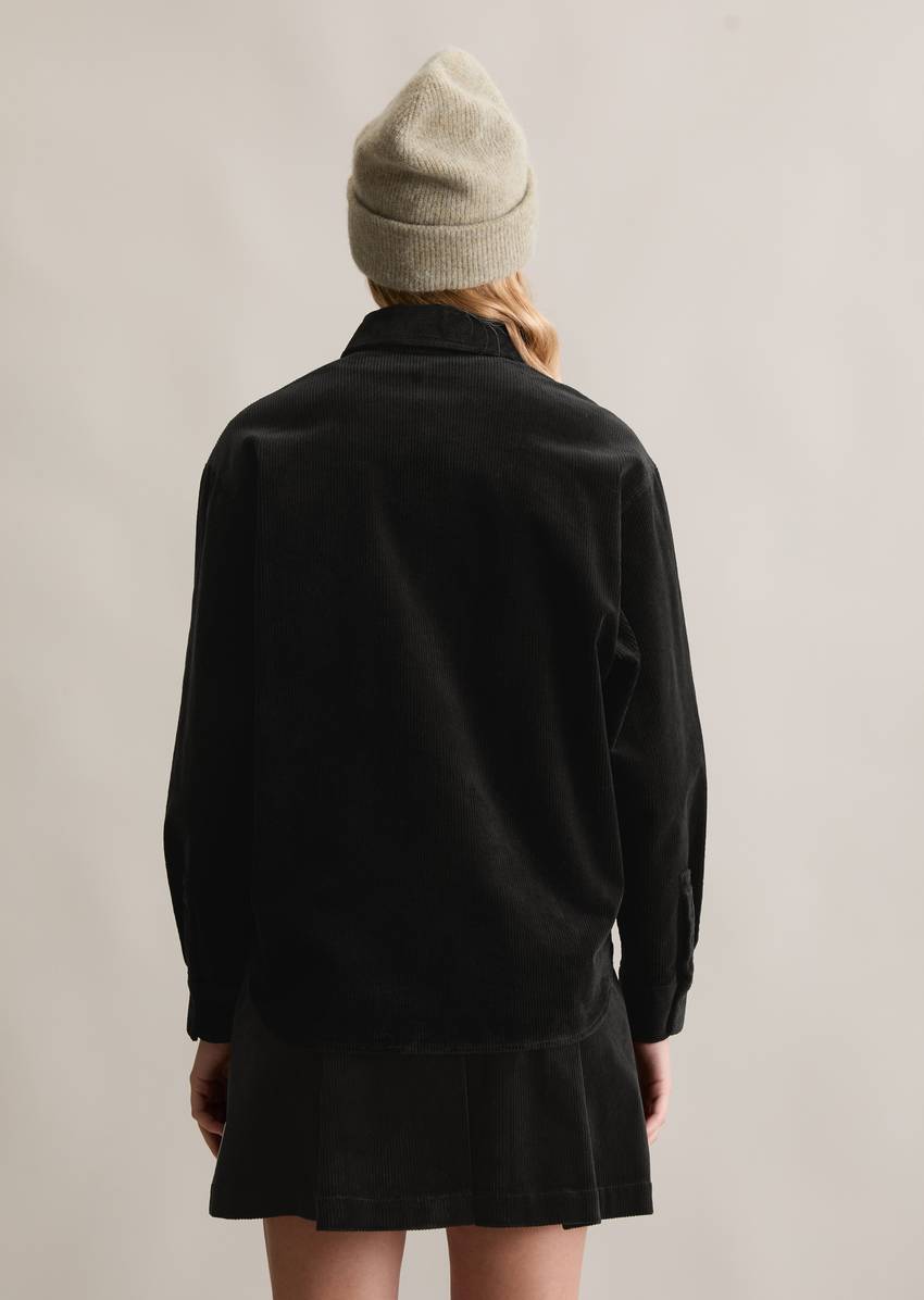 Relaxed blouse made from medium-weight corduroy stretch