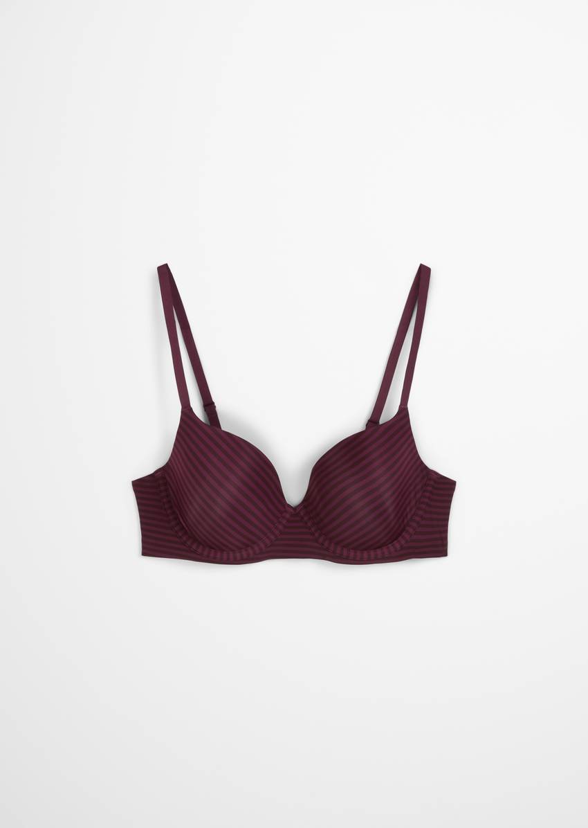 Underwired bra made from recycled material