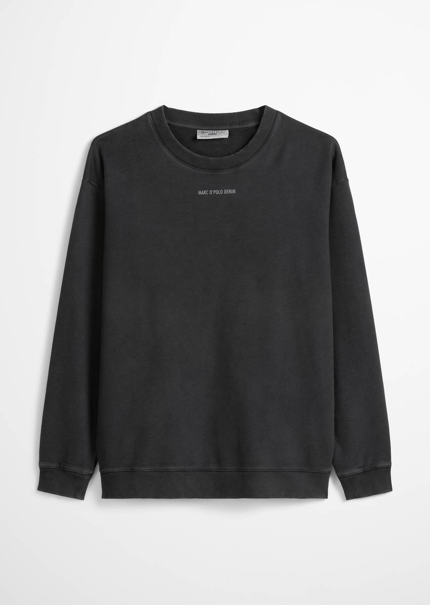Relaxed sweatshirt made from soft-touch organic cotton
