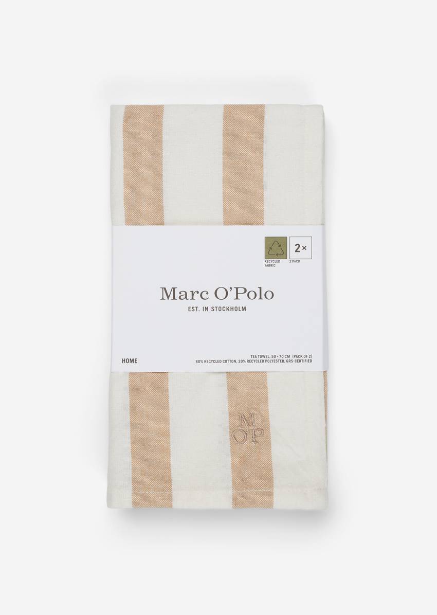 Striped tea towel In pack of 2