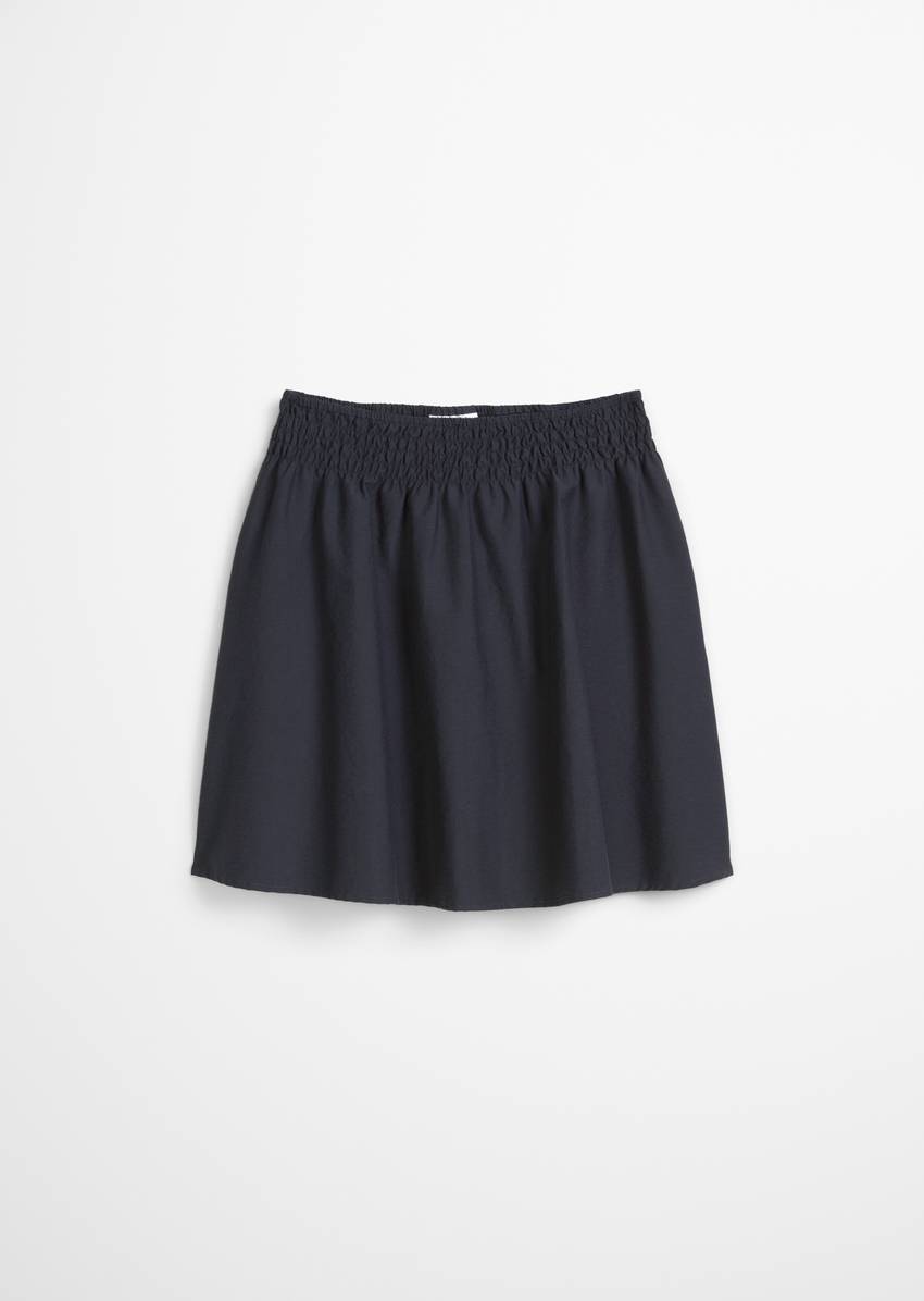 Flared skirt made from an organic cotton mix