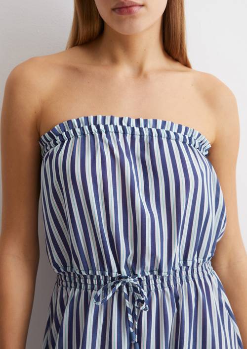 Bandeau beach dress made from recycled material