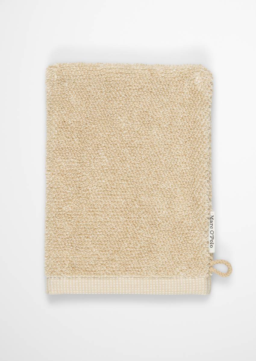 Wash mitt model Timeless melange made from organic cotton terry