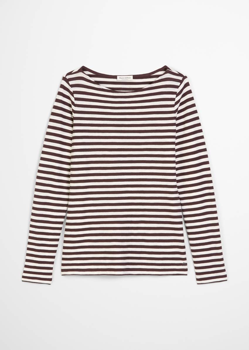 Striped longsleeve regular made from slub jersey