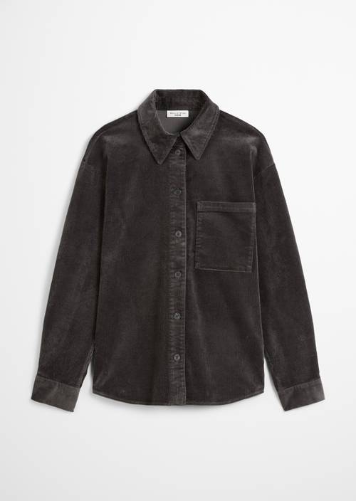 Relaxed blouse made from medium-weight corduroy stretch