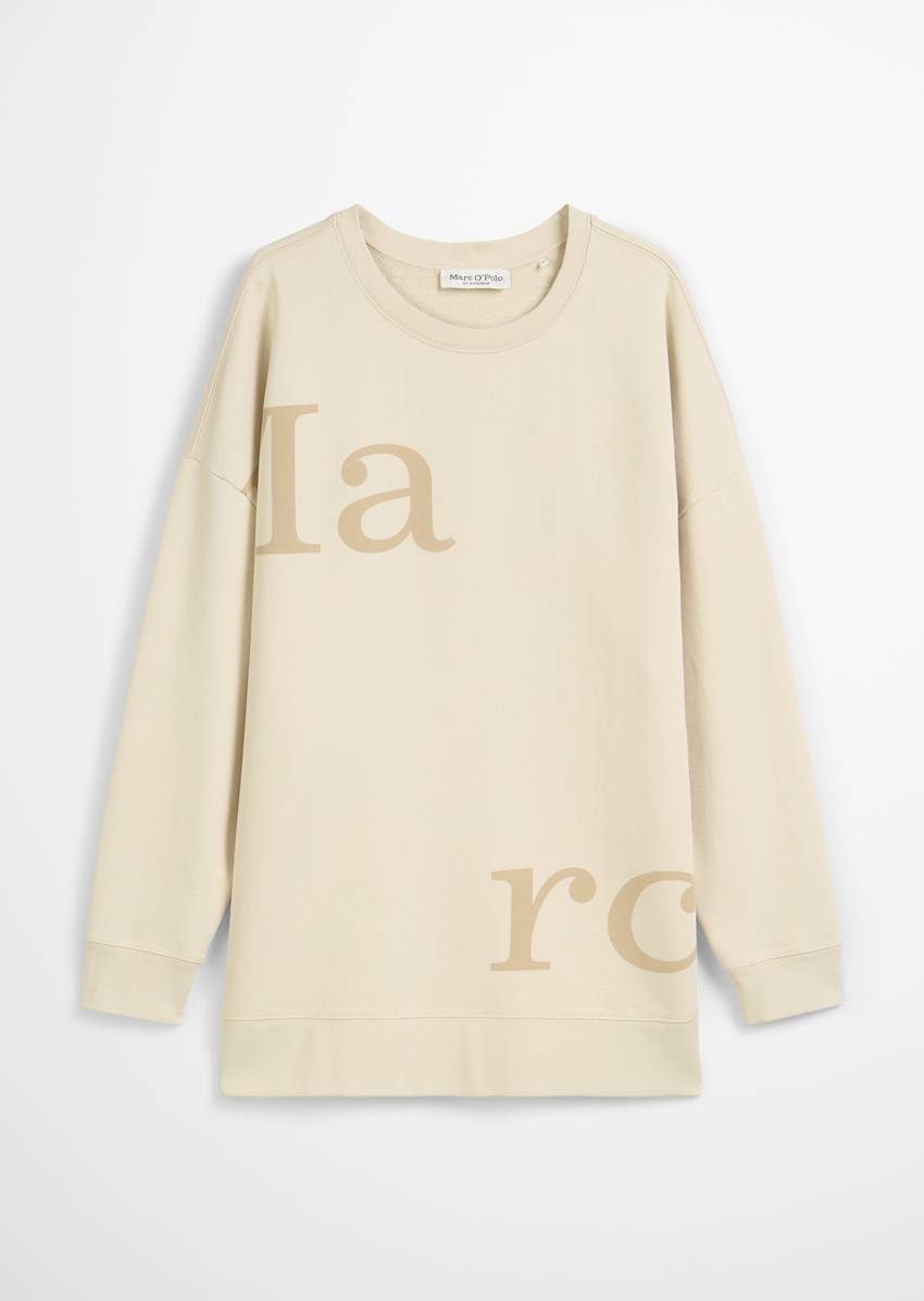 Logo sweatshirt loose made from organic cotton