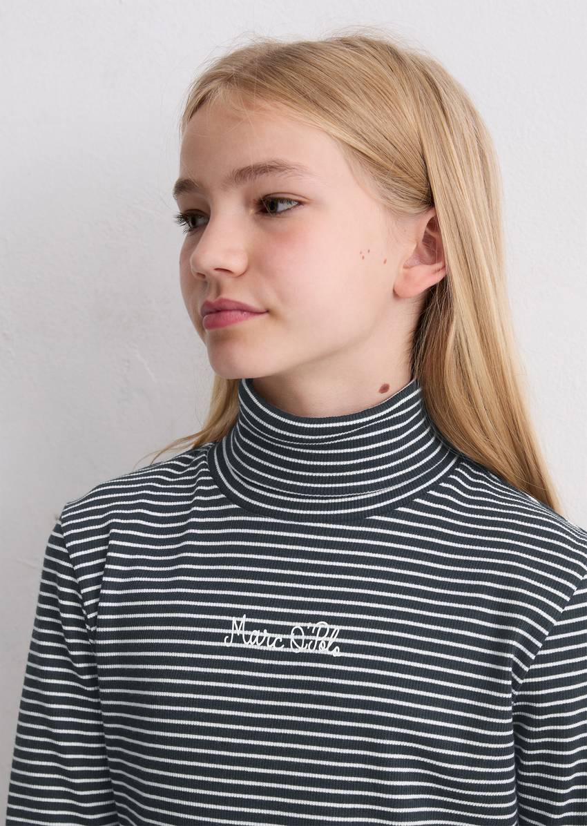 TEENS-GIRLS longsleeve with fine ribbed structure