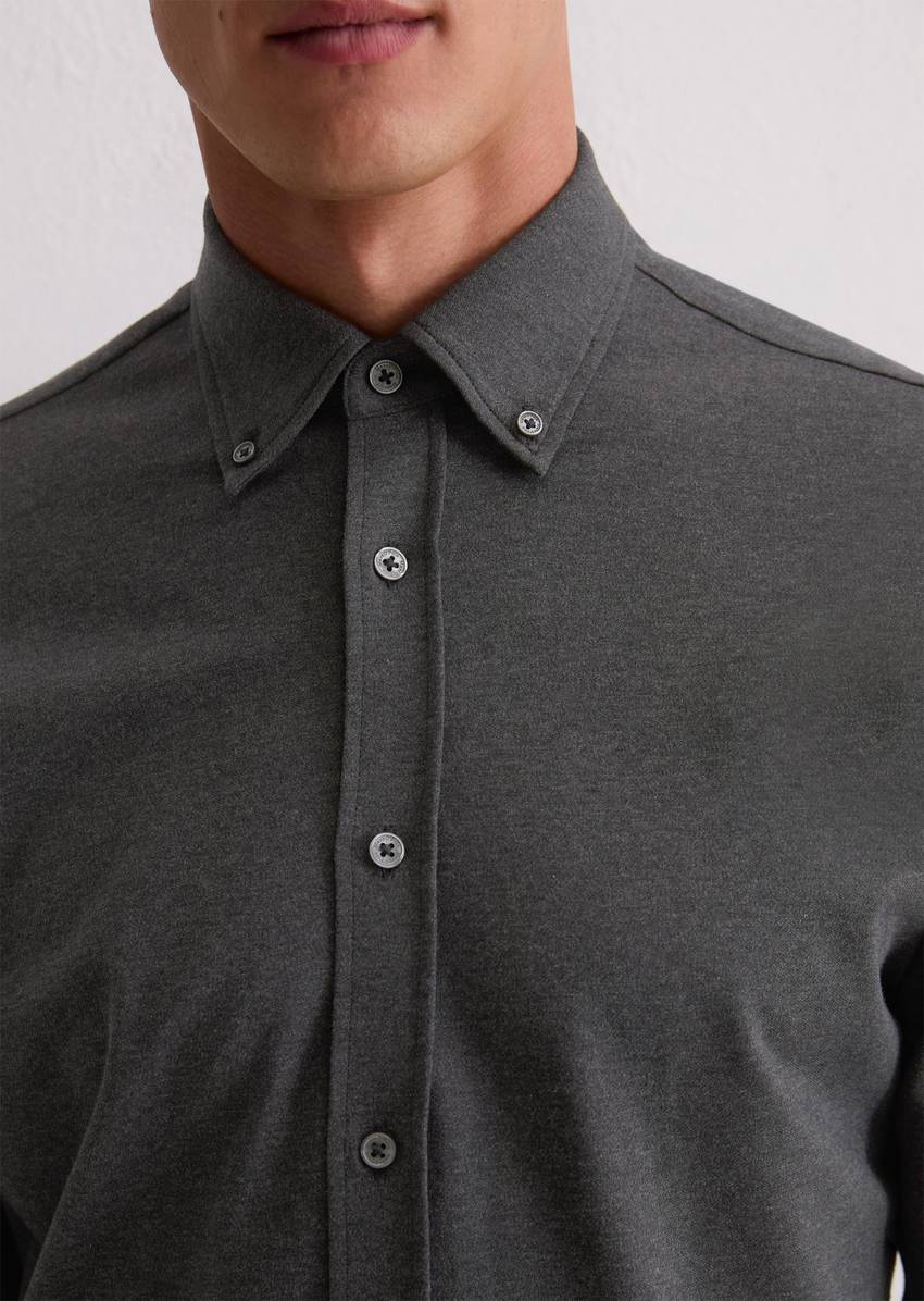 Jersey shirt regular made from compact organic cotton