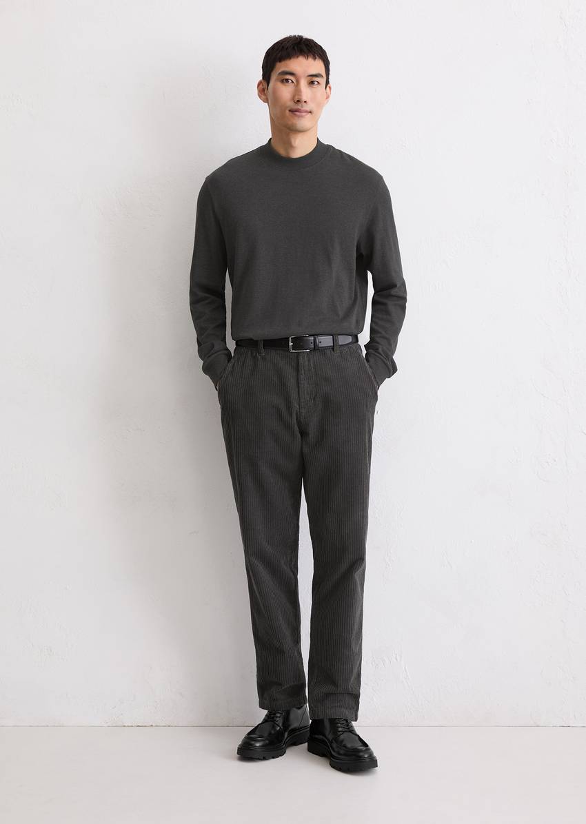 DfC stand-up collar longsleeve regular made from heavyweight organic cotton jersey