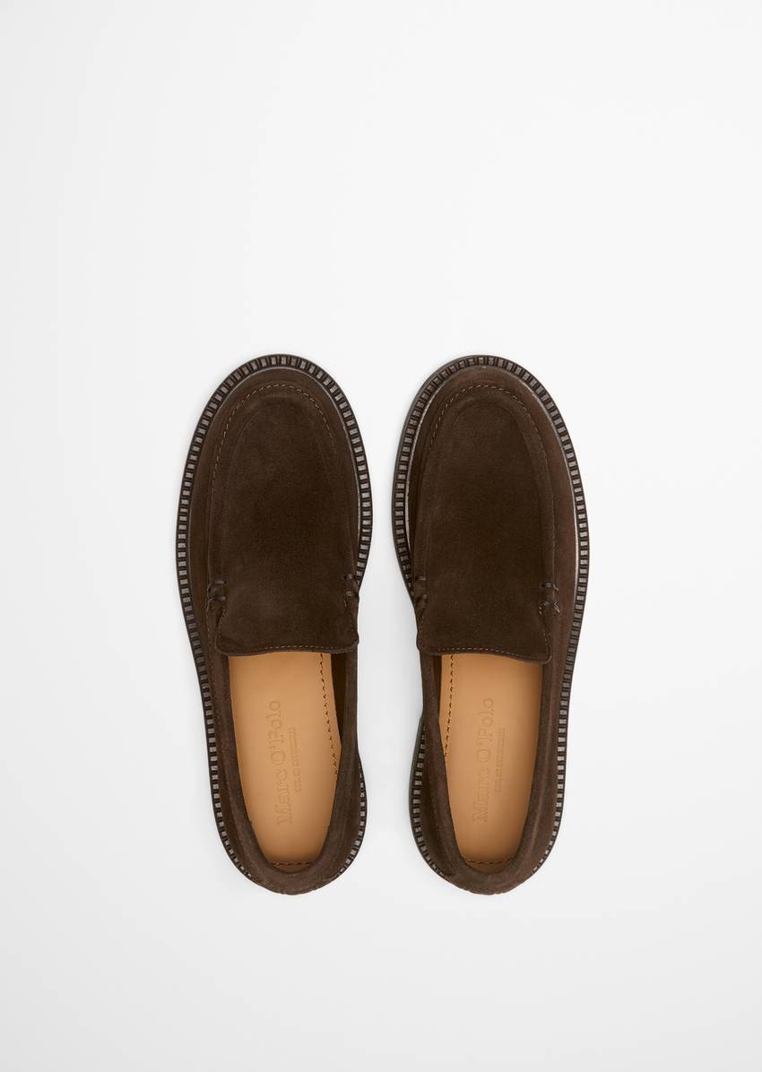 Loafer made from soft suede