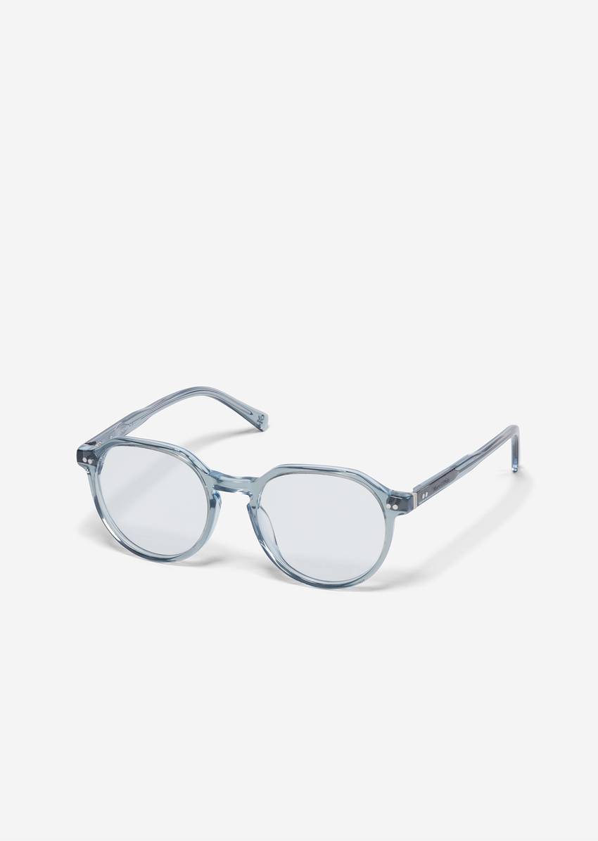 Unisex glasses made from lightweight organic acetate