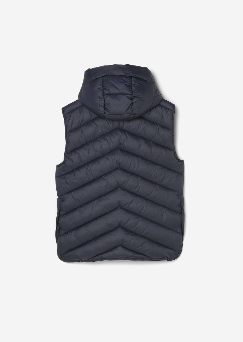 TEENS-GIRLS hooded quilted body warmer With DuPont™ Sorona® padding