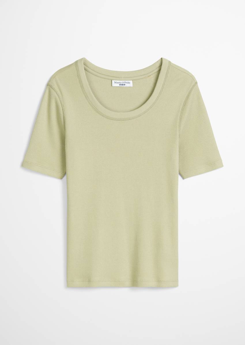 T-shirt slim made from soft organic cotton-modal stretch jersey