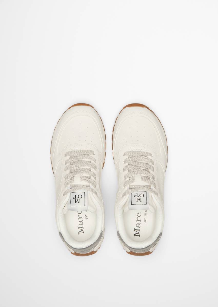 Sneaker made from soft suede