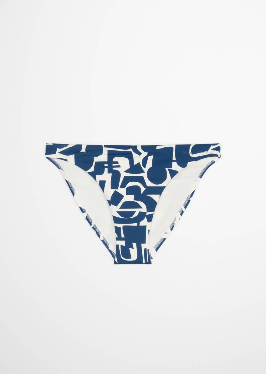 Bikini briefs made from recycled material