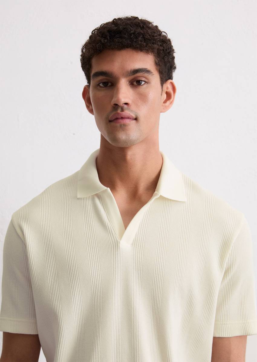 DfC polo shirt jersey regular with elastic ribbed structure