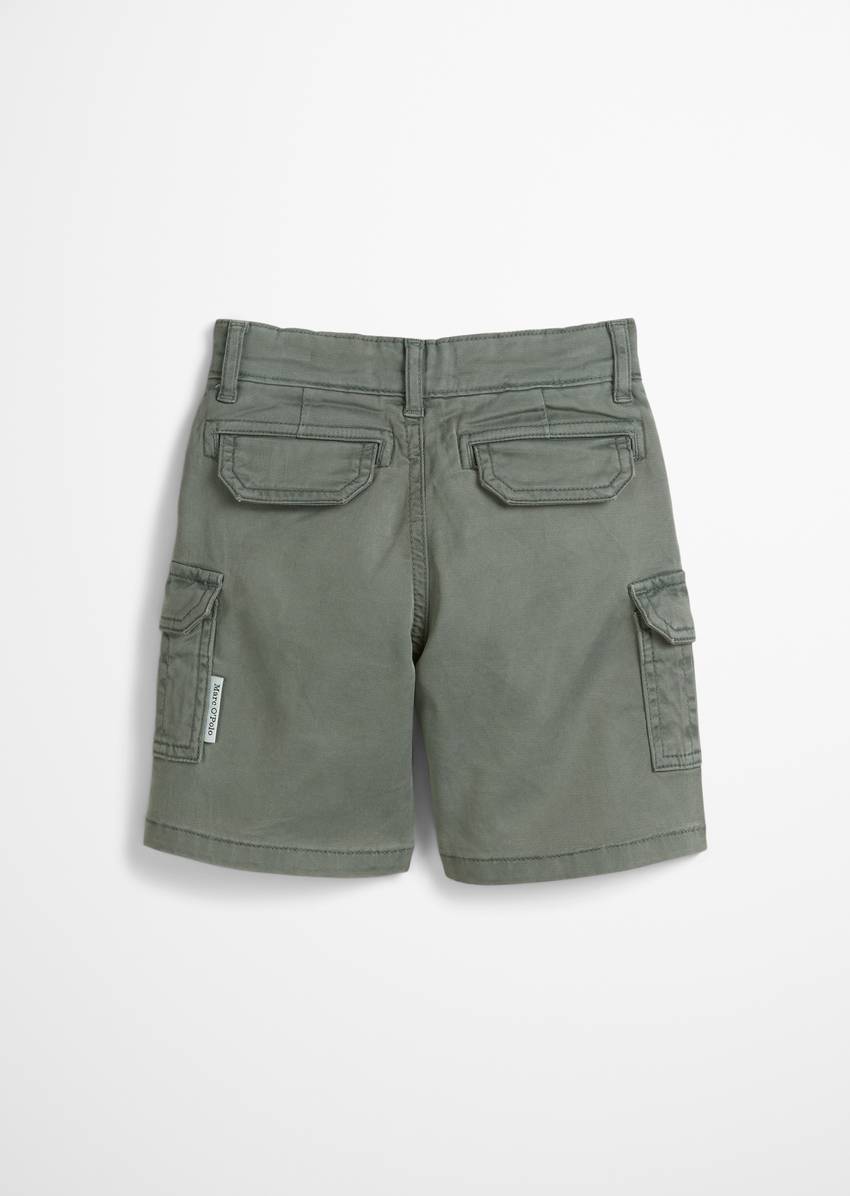 KIDS-BOYS cargo shorts made from an organic cotton blend