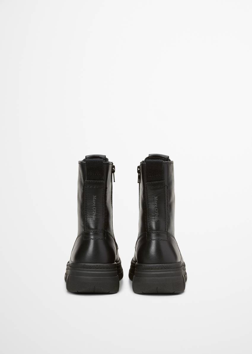 Lace-up boots model Josy with inside zipper