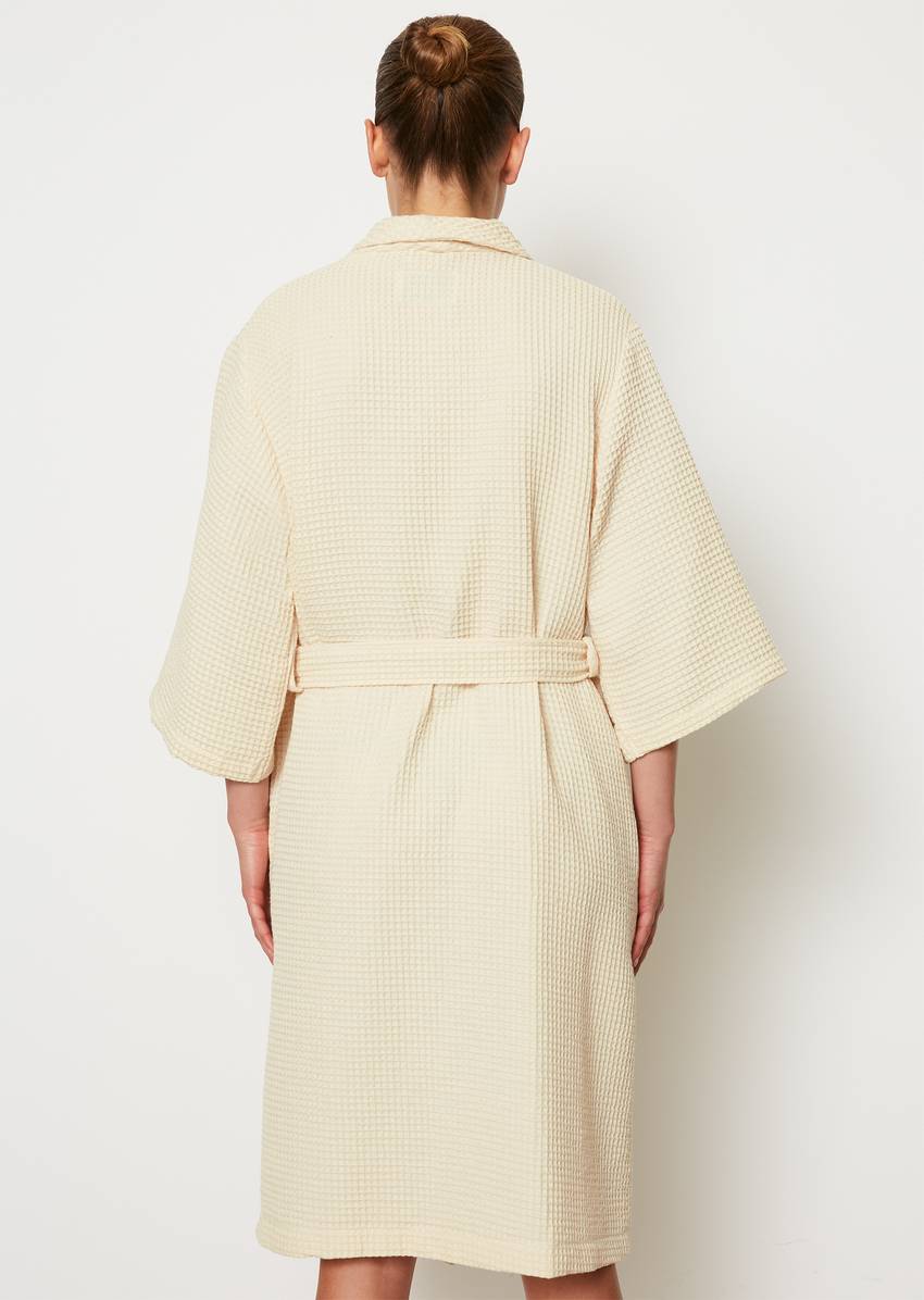 Ladies' bathrobe model Essential from waffle piqué