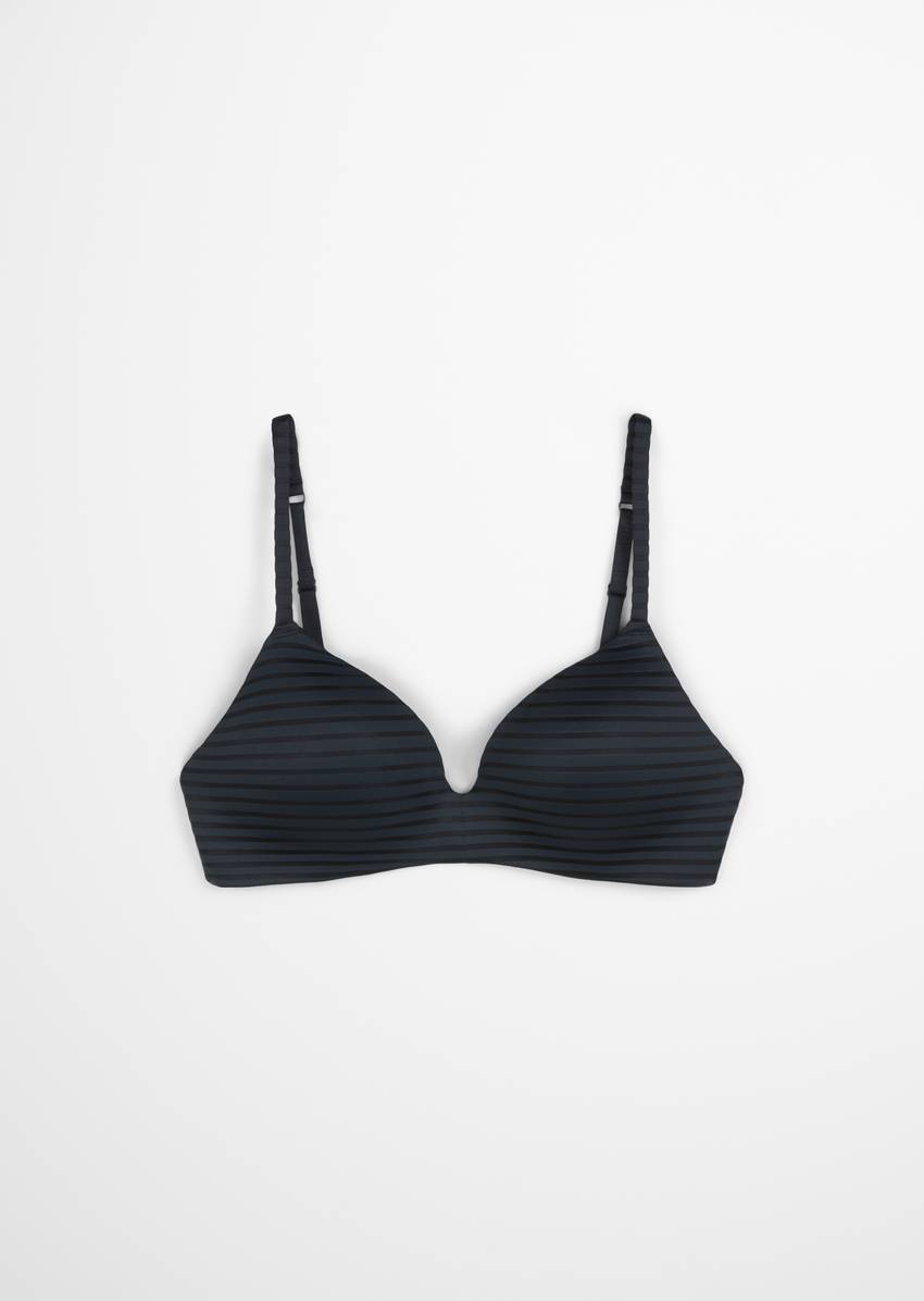 Cup bra made from recycled material