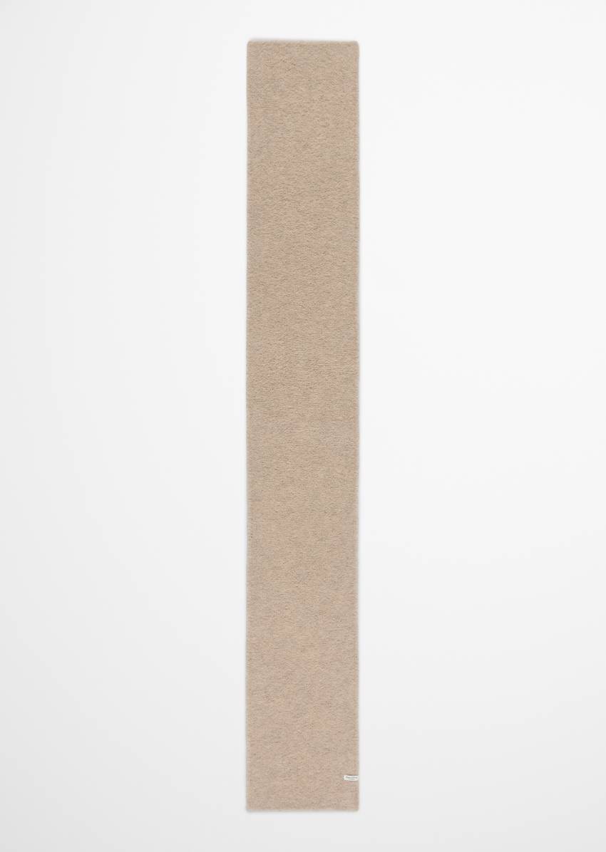 Bouclé scarf made from a wool/alpaca wool mix