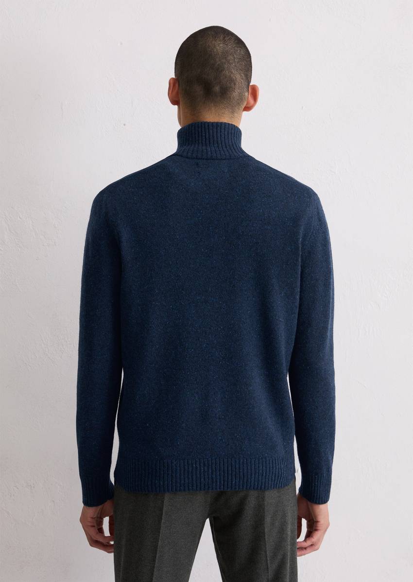 Troyer regular made from speckled tweed yarn