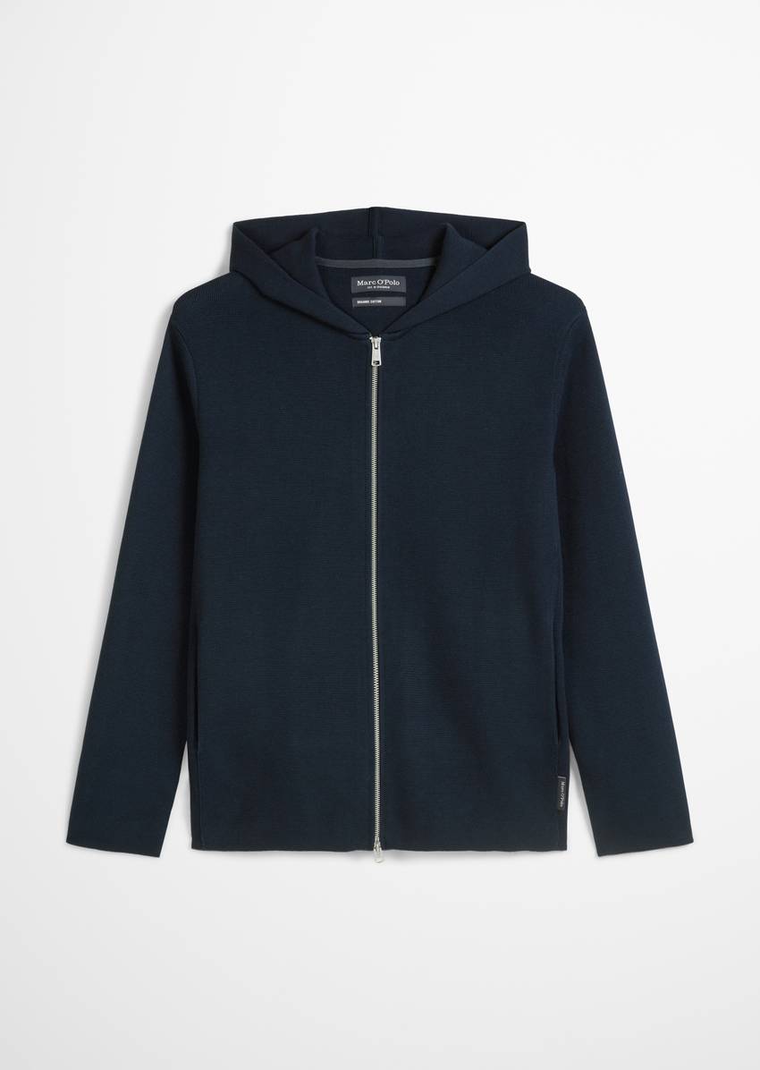 DfC hooded cardigan made from pure organic cotton