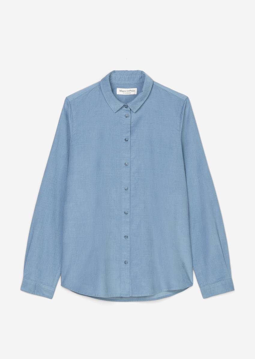 Blouse in velvety corduroy quality