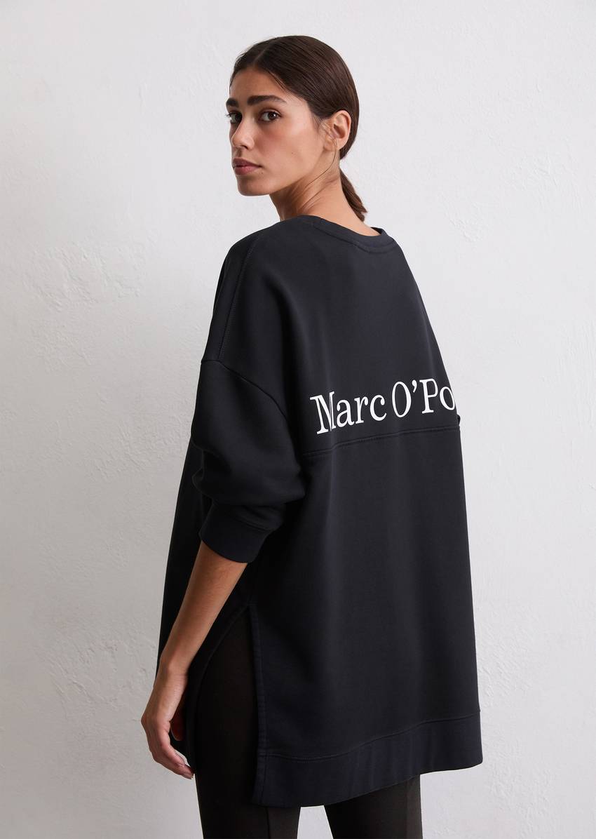 Logo sweatshirt loose made from organic cotton