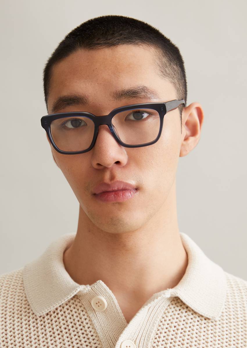 Unisex glasses made from lightweight organic acetate