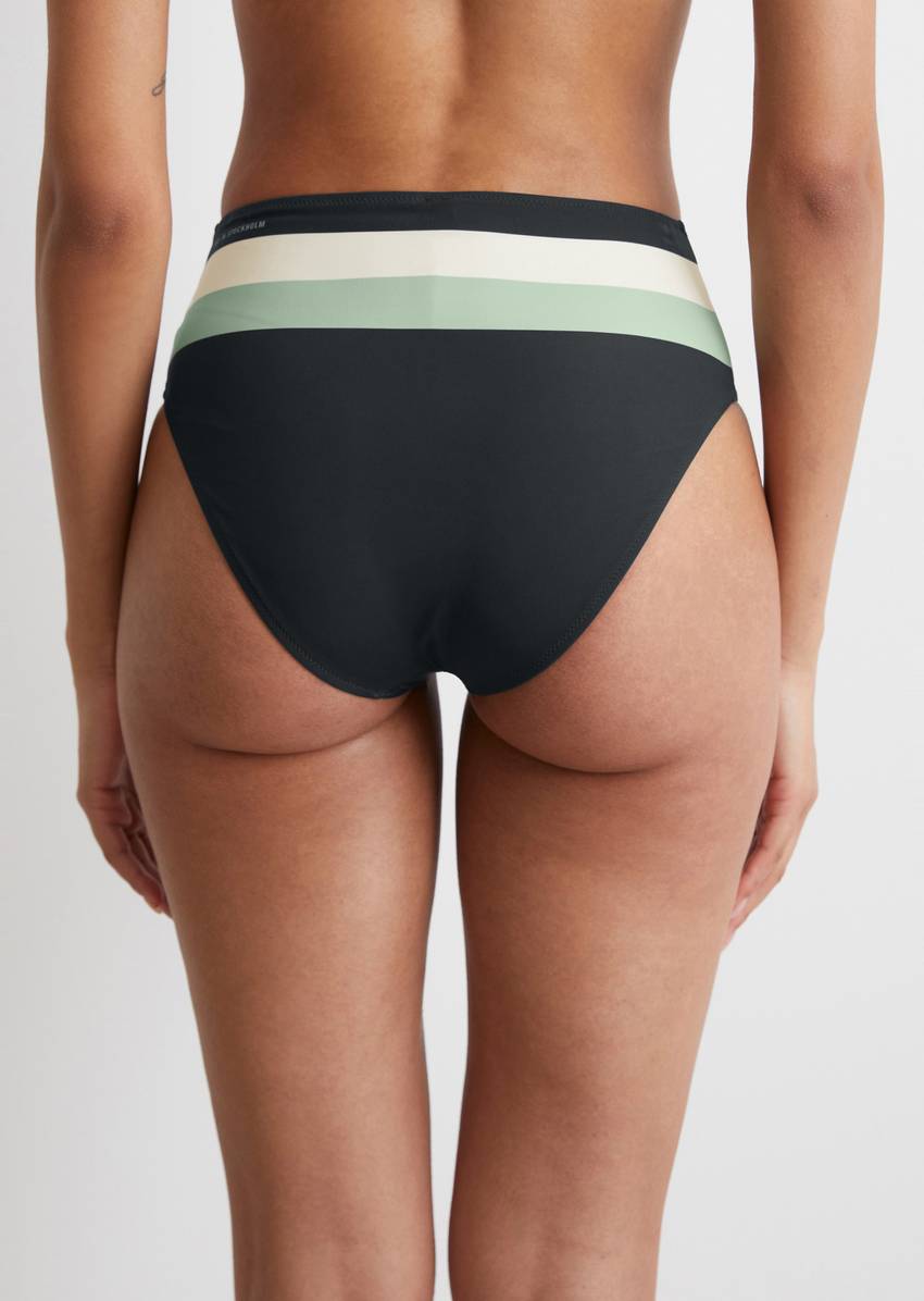 Bikini briefs high waist made from recycled material
