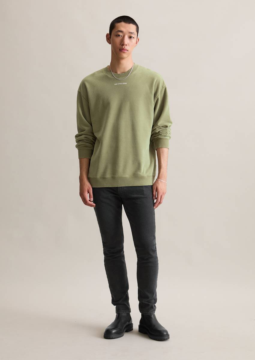 Relaxed sweatshirt made from soft-touch organic cotton