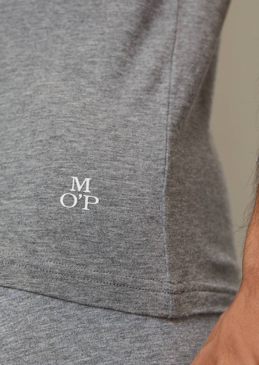 Lounge t-shirt with round neckline In set of 2