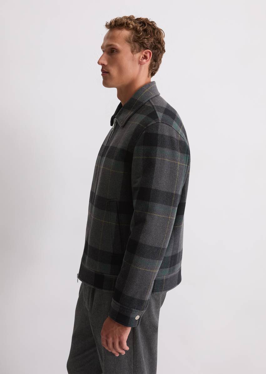 Wool blouson with light padding