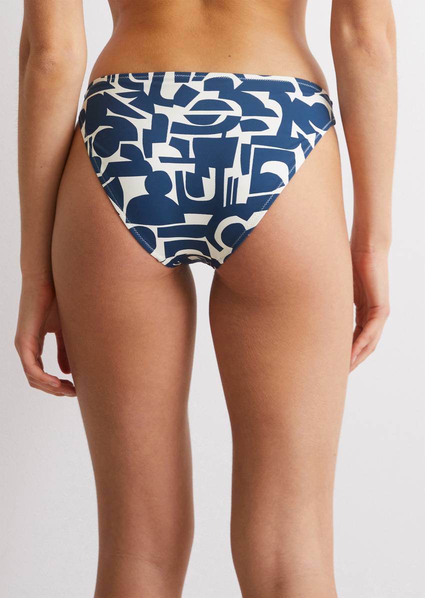 Bikini briefs made from recycled material