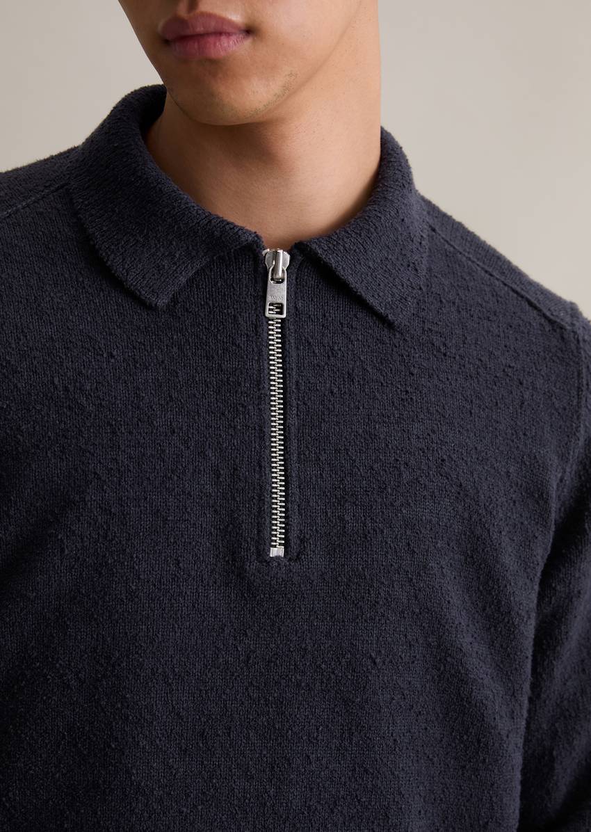 Bouclé knit sweater relaxed made from organic cotton