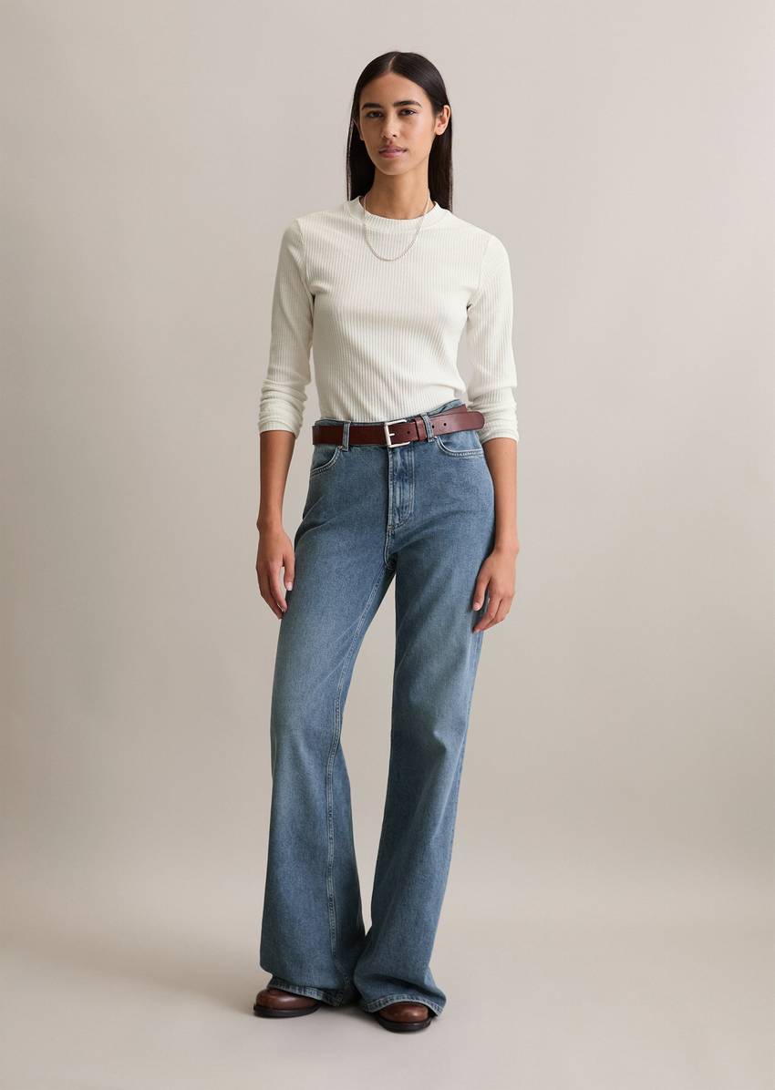 Jeans model Grethe flared made from an organic cotton/lyocell mix