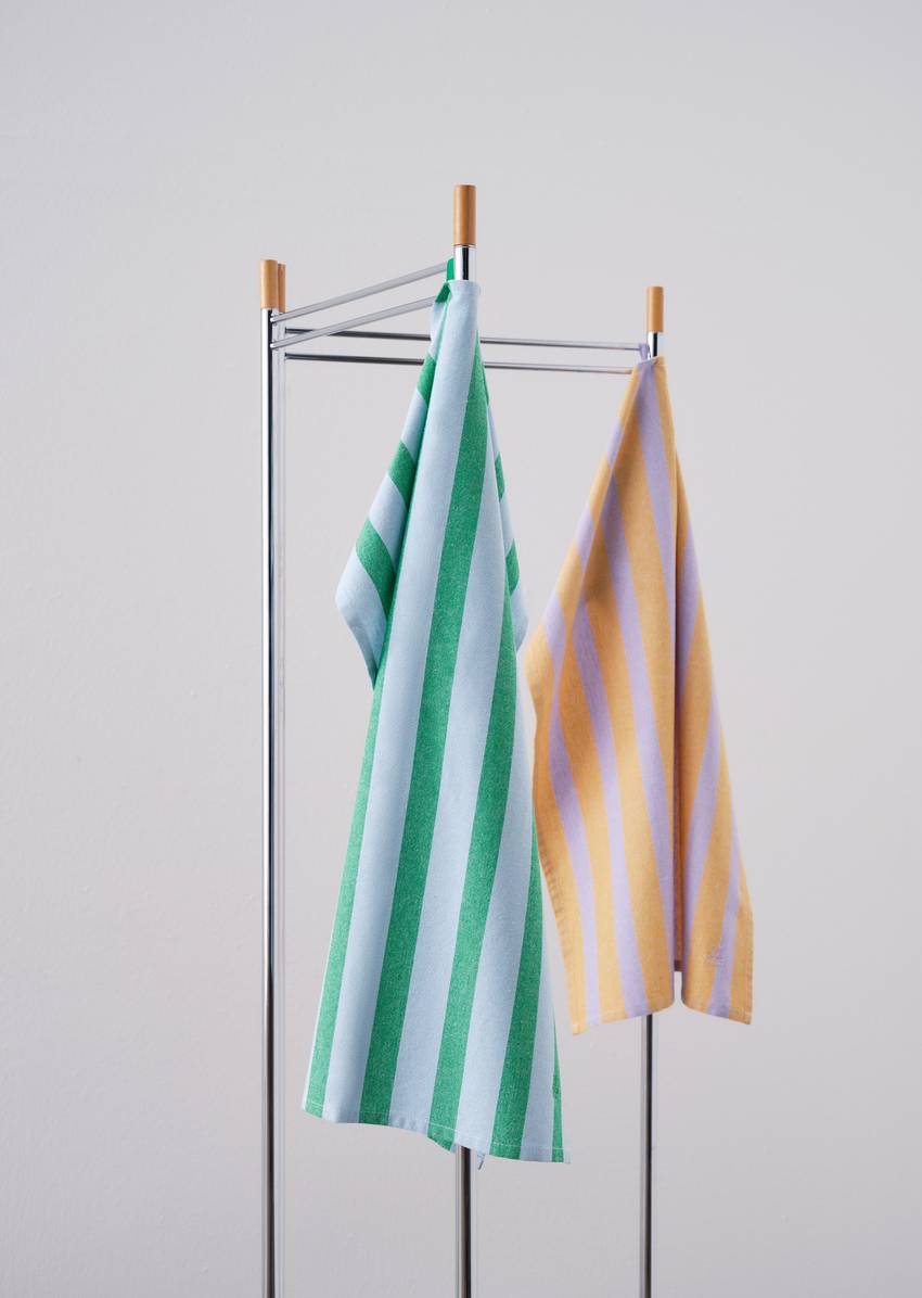Striped tea towel In pack of 2