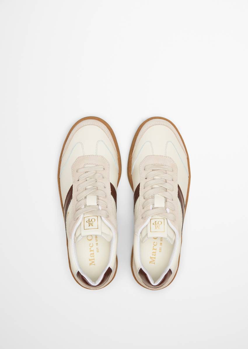 Sneaker made from fine cowhide