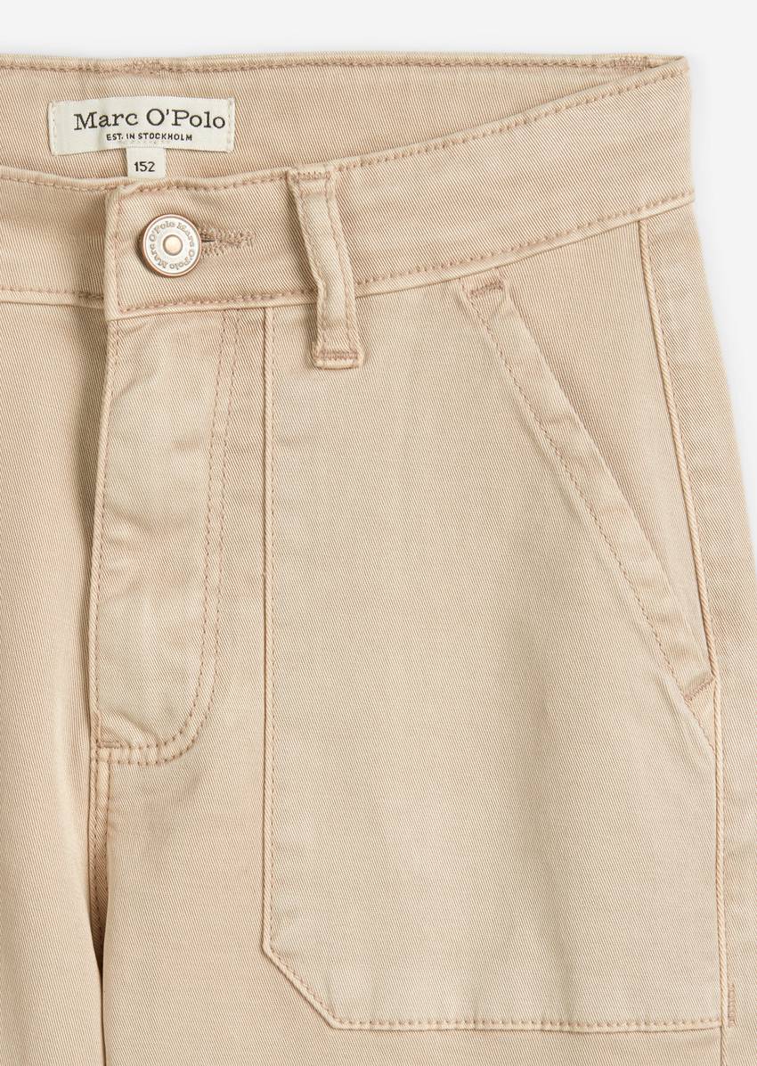 TEENS-GIRLS trousers made from an organic cotton blend